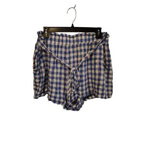 Jane + Delancey Checkered Picnic paper‎ bag shorts